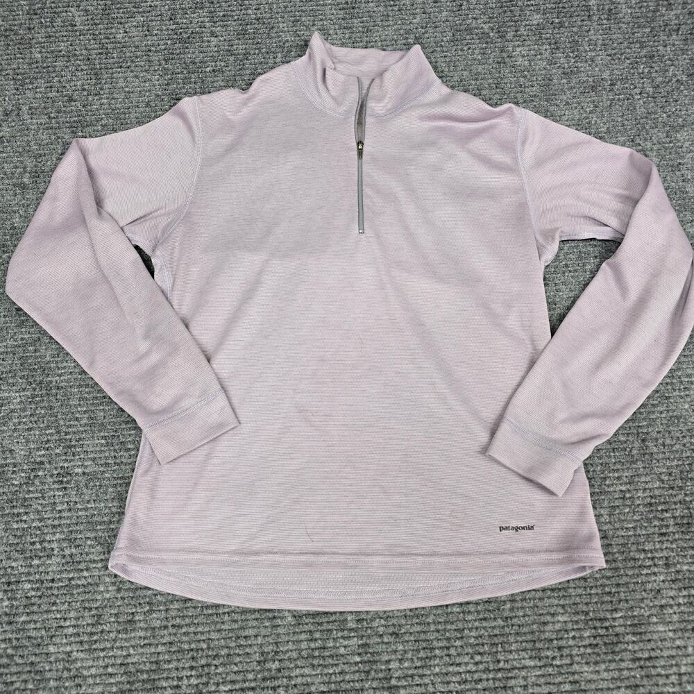 Vintage Patagonia Capilene 1/4 Zip Baselayer Top Womens XS Stormy Mauve USA